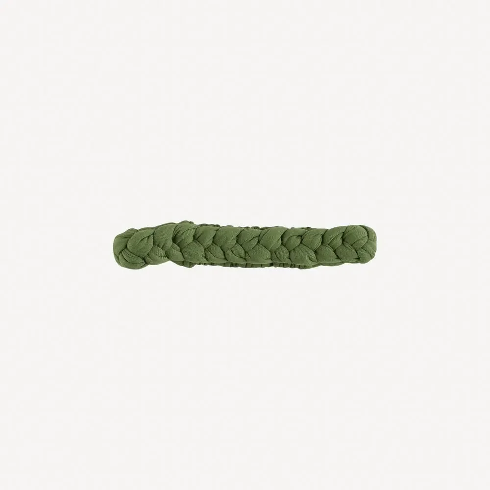 NWT Kate Quinn Juniper Green Modal Skinny Braided Headband L Large